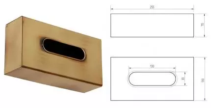 Диспенсер для салфеток «Migliore» Complementi 21988 на стену бронза