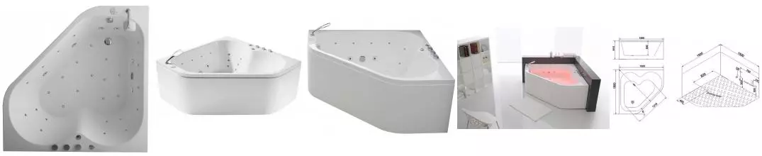Гидромассажная ванна акриловая «SSWW» A2202 DGSP 150/150 с каркасом с сифоном белая глянцевая