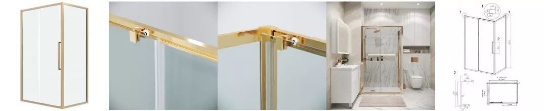 Душевой угол-ограждение «Grossman» Cosmo 120.K33.02.1390.32.00 130/90 прозрачный/золото без поддона универсальный Душевой угол-ограждение «Grossman» Cosmo 120.K33.02.1390.32.00 130/90 прозрачный/золото без поддона универсальный