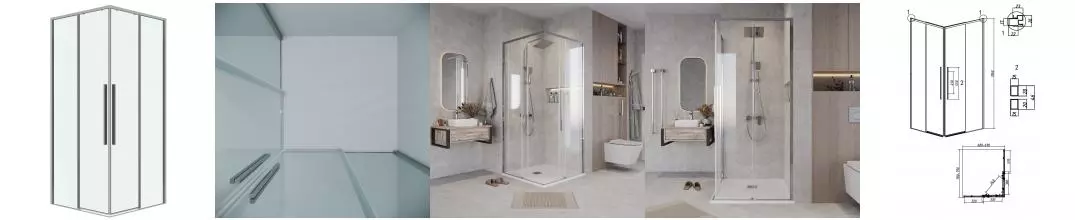 Душевой угол-ограждение «Grossman» Galaxy 300.K33.01.8070.10.00 80/70 прозрачный/хром без поддона универсальный Душевой угол-ограждение «Grossman» Galaxy 300.K33.01.8070.10.00 80/70 прозрачный/хром без поддона универсальный