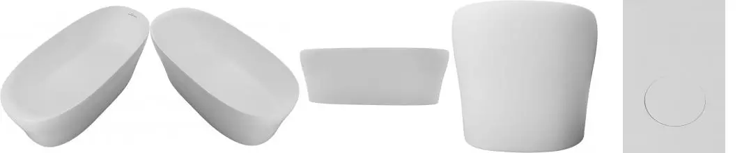 Ванна из искусственного камня «Allen Brau» Krion Neo XL Solid Stone 180/80 с ножками с сифоном белая матовая Ванна из искусственного камня «Allen Brau» Krion Neo XL Solid Stone 180/80 с ножками с сифоном белая матовая
