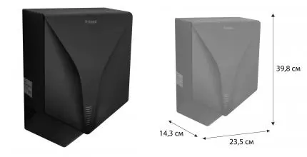 Сушилка для рук «Fixsen» Hotel FX-31026C на стену 1000W чёрная