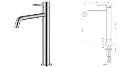 Смеситель для раковины «Caprigo» Don 53-025-CRM хром Смеситель для раковины «Caprigo» Don 53-025-CRM хром