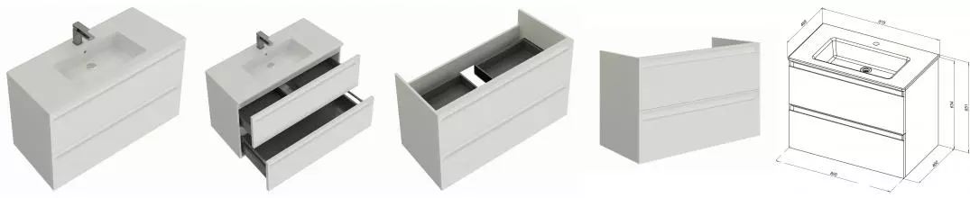 Тумба с раковиной «Allen Brau» Eclipse 2.0 81 (Fantasy 81 с переливом) подвесная white matt (334007) Тумба с раковиной «Allen Brau» Eclipse 2.0 81 (Fantasy 81 с переливом) подвесная white matt (334007)