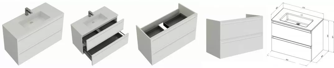 Тумба с раковиной «Allen Brau» Eclipse 2.0 81 (Fantasy 82) подвесная white matt (334007) Тумба с раковиной «Allen Brau» Eclipse 2.0 81 (Fantasy 82) подвесная white matt (334007)