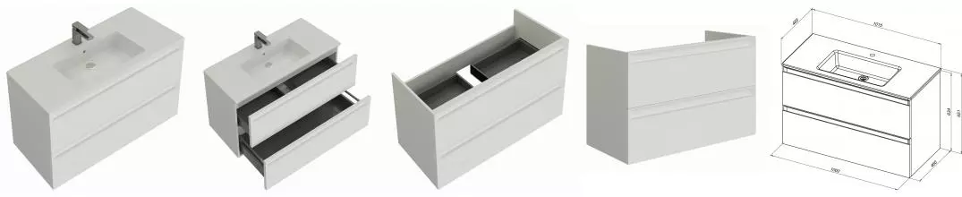 Тумба с раковиной «Allen Brau» Eclipse 2.0 101 (Fantasy 101 с переливом) подвесная white matt (334001) Тумба с раковиной «Allen Brau» Eclipse 2.0 101 (Fantasy 101 с переливом) подвесная white matt (334001)