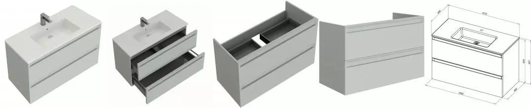 Тумба с раковиной «Allen Brau» Eclipse 2.0 101 (Fantasy 101 с переливом) подвесная рapyrus white matt (333999) Тумба с раковиной «Allen Brau» Eclipse 2.0 101 (Fantasy 101 с переливом) подвесная рapyrus white matt (333999)