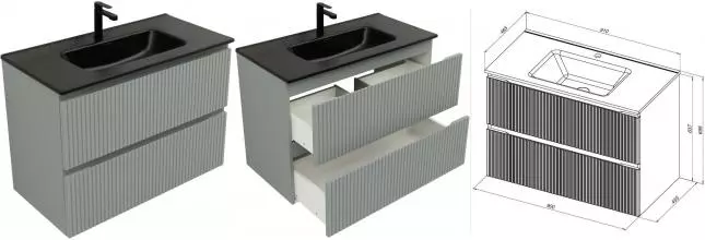 Тумба с раковиной «Aquanet» Джейн 90 (Flat 90 329256) подвесная мисти грин Тумба с раковиной «Aquanet» Джейн 90 (Flat 90 329256) подвесная мисти грин