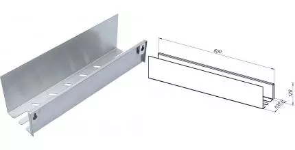 Полка в ванну «Aquanet» Магнум 00334111 на стену брашированная сталь