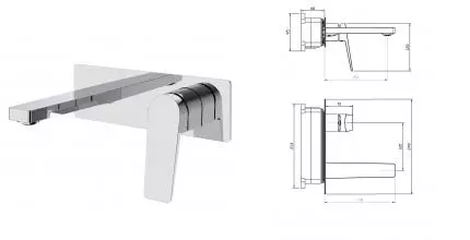 Смеситель для раковины «Belbagno» ARDENTE-BLVM-CRM-W0 хром