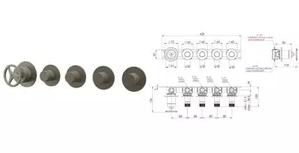 Смеситель для душа «Remer» Chrono CH98D4PXV сталь Смеситель для душа «Remer» Chrono CH98D4PXV сталь