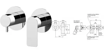 Смеситель для душа «Remer» Infinity I92ZP хром Смеситель для душа «Remer» Infinity I92ZP хром