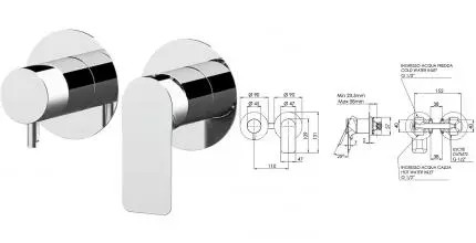 Смеситель для душа «Remer» Infinity I93ZP хром Смеситель для душа «Remer» Infinity I93ZP хром