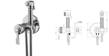 Смеситель с гигиеническим душем «Remer» Atelier AL65Z хром Смеситель с гигиеническим душем «Remer» Atelier AL65Z хром