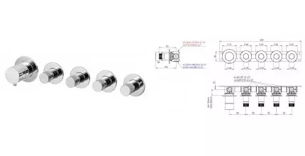 Смеситель для душа «Remer» X-Style N98D4P хром Смеситель для душа «Remer» X-Style N98D4P хром
