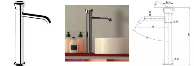 Смеситель для раковины «Remer» Element ET11LXL хром