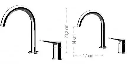 Смеситель для раковины «Remer» Slash SL57 хром