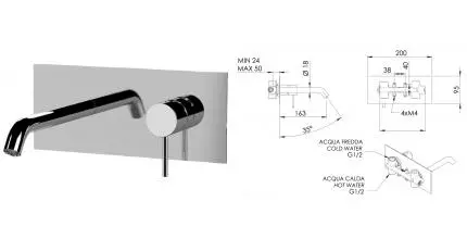 Смеситель для раковины «Remer» X-Style X15Q хром Смеситель для раковины «Remer» X-Style X15Q хром