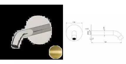 Излив к смесителю «Remer» 91XF90VO 16,5 бронза