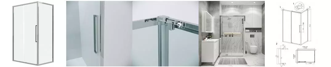 Душевой угол-ограждение «Grossman» Cosmo 120.K33.02.1080.10.00 100/80 прозрачный/хром без поддона универсальный Душевой угол-ограждение «Grossman» Cosmo 120.K33.02.1080.10.00 100/80 прозрачный/хром без поддона универсальный