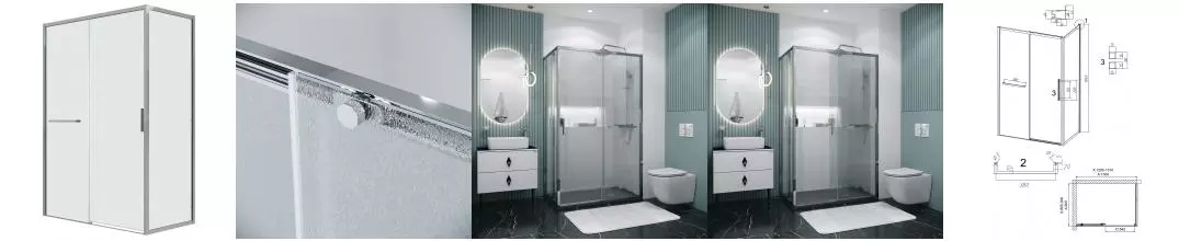 Душевой угол-ограждение «Grossman» Style 120.K33.05.1390.10.02 130/90 шиншилла/хром без поддона универсальный Душевой угол-ограждение «Grossman» Style 120.K33.05.1390.10.02 130/90 шиншилла/хром без поддона универсальный