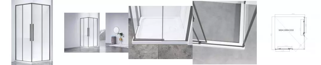 Душевой угол-ограждение «Vincea» Slim-N VSS-4SN9010CLGM 100/90 прозрачный/вороненая сталь прямоугольный без поддона универсальный Душевой угол-ограждение «Vincea» Slim-N VSS-4SN9010CLGM 100/90 прозрачный/вороненая сталь прямоугольный без поддона универсальный