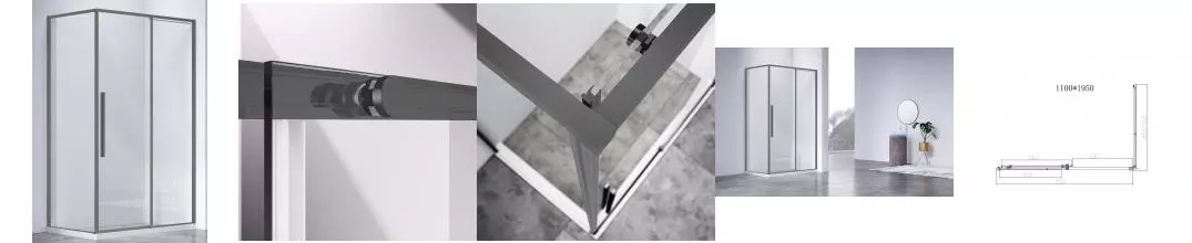 Душевой угол-ограждение «Vincea» Slim-N VSR-4SN8011CLGM 110/80 прозрачный/вороненая сталь прямоугольный без поддона универсальный Душевой угол-ограждение «Vincea» Slim-N VSR-4SN8011CLGM 110/80 прозрачный/вороненая сталь прямоугольный без поддона универсальный