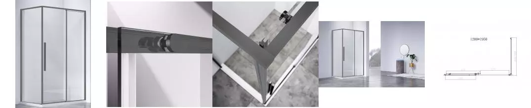 Душевой угол-ограждение «Vincea» Slim-N VSR-4SN8012CLGM 120/80 прозрачный/вороненая сталь прямоугольный без поддона универсальный Душевой угол-ограждение «Vincea» Slim-N VSR-4SN8012CLGM 120/80 прозрачный/вороненая сталь прямоугольный без поддона универсальный