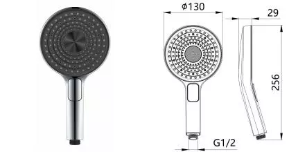 Ручная лейка «ESKO» SPL1403 хром Ручная лейка «ESKO» SPL1403 хром