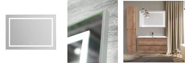 Зеркало «Belbagno» SPC-KRAFT 120/80 с сенсорным выключателем и подогревом с подсветкой сатин Зеркало «Belbagno» SPC-KRAFT 120/80 с сенсорным выключателем и подогревом с подсветкой сатин