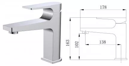 Смеситель для раковины «Grossman» Classic 510.K35.04.100 хром Смеситель для раковины «Grossman» Classic 510.K35.04.100 хром