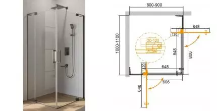 Душевой угол-ограждение «Cezares» SLIDER-AH-2-80/90-100/110-C-GM 90/110 прозрачный/оружейная сталь прямоугольный без поддона Душевой угол-ограждение «Cezares» SLIDER-AH-2-80/90-100/110-C-GM 90/110 прозрачный/оружейная сталь прямоугольный без поддона