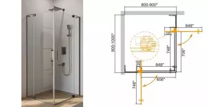 Душевой угол-ограждение «Cezares» SLIDER-AH-2-80/90-90/100-C-GM 90/100 прозрачный/оружейная сталь прямоугольный без поддона Душевой угол-ограждение «Cezares» SLIDER-AH-2-80/90-90/100-C-GM 90/100 прозрачный/оружейная сталь прямоугольный без поддона