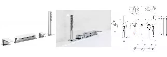 Смеситель на борт ванны «Ravak» Chrome CR 026.00CR хром Смеситель на борт ванны «Ravak» Chrome CR 026.00CR хром