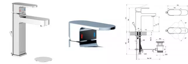 Смеситель для раковины «Ravak» Chrome CR 013.00CR с донным клапаном хром Смеситель для раковины «Ravak» Chrome CR 013.00CR с донным клапаном хром