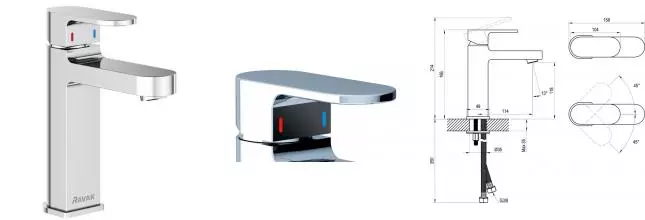 Смеситель для раковины «Ravak» Chrome CR 014.00CR хром Смеситель для раковины «Ravak» Chrome CR 014.00CR хром