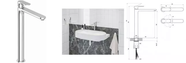 Смеситель для раковины «Ravak» Eleganta EL 015.00CR хром