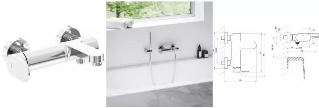 Смеситель для ванны «Ravak» Eleganta EL 022.00CR хром Смеситель для ванны «Ravak» Eleganta EL 022.00CR хром