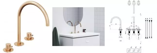 Смеситель для раковины «Ravak» Espirit ES 018.60RGB розовое золото Смеситель для раковины «Ravak» Espirit ES 018.60RGB розовое золото