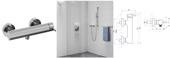 Смеситель для душа «Ravak» Espirit ES 032.00CR хром Смеситель для душа «Ravak» Espirit ES 032.00CR хром