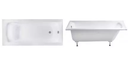 Ванна из искусственного камня «Астра-Форм» Нью-Форм Solid 170/80 с ножками без сифона белая