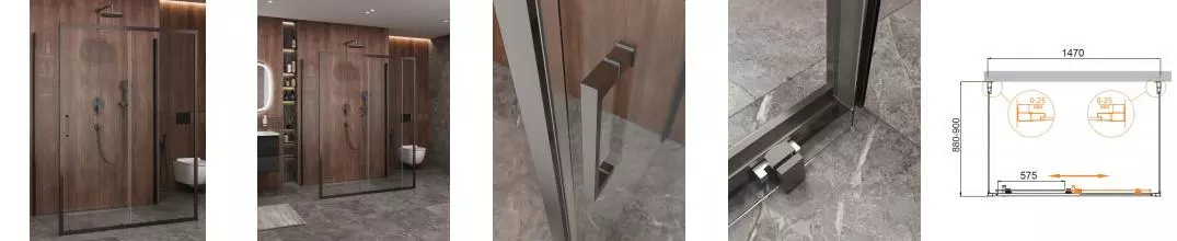 Душевой угол-ограждение «Cezares» MOLVENO-AH-12-150/90-C-GM-IV 150/90 прозрачный/оружейная сталь прямоугольный без поддона универсальный Душевой угол-ограждение «Cezares» MOLVENO-AH-12-150/90-C-GM-IV 150/90 прозрачный/оружейная сталь прямоугольный без поддона универсальный