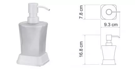 Дозатор для мыла «WasserKRAFT» Amper K-5499W на стол белый матовый Дозатор для мыла «WasserKRAFT» Amper K-5499W на стол белый матовый