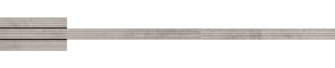 Настенная плитка «Ceramika Paradyz» Carrizo Stripes Mix Matt. 40х6,6 struktura 80949 grey