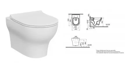 Подвесной унитаз безободковый «Vitra» Zentrum Round 7786B003-0075 (801-003-019) белый с сиденьем дюропласт с микролифтом белое Подвесной унитаз безободковый «Vitra» Zentrum Round 7786B003-0075 (801-003-019) белый с сиденьем дюропласт с микролифтом белое