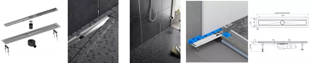 Душевой лоток «Timo» Drain System 600 DS230206/01 боковой выпуск под плитку/сатин Душевой лоток «Timo» Drain System 600 DS230206/01 боковой выпуск под плитку/сатин