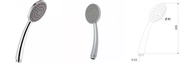 Ручная лейка «Mariani» Noir B00191NO00 хром