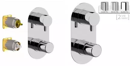 Внешняя часть смесителя «Daniel» Trilogy TG612D2KBCR хром