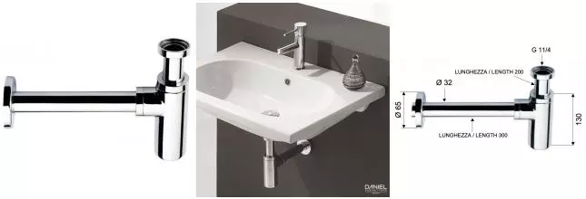 Сифон для раковины «Daniel» A750114 хром Сифон для раковины «Daniel» A750114 хром