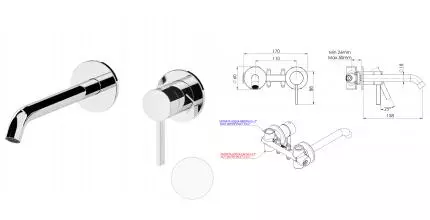 Смеситель для раковины «Remer» Metrica MC15PBO белый матовый